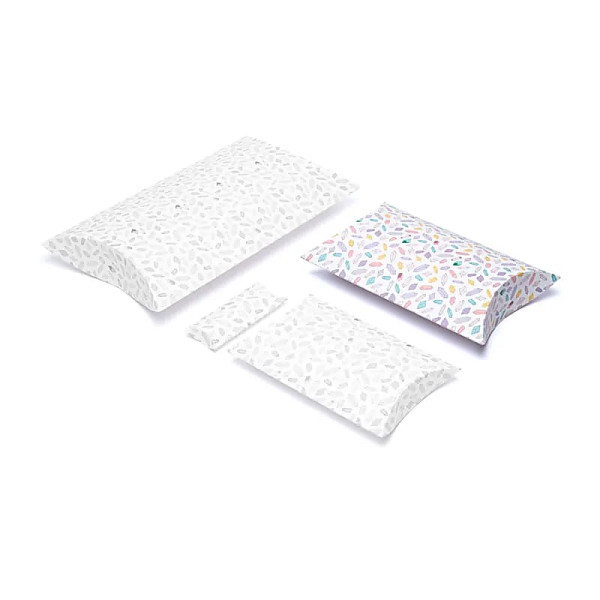 Boîtes à oreillers L Diamants multicolores -- 23.5x20.3cm