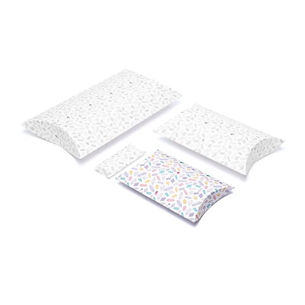 Boîtes à oreillers M Diamants multicolores -- 20x16.5cm