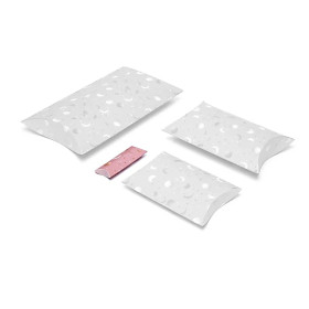 Boîtes à oreillers S lune et étoiles rose -- 12x6cm