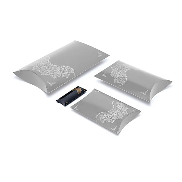 Boîtes à oreillers S fleur mandala noir or  -- 12x6cm