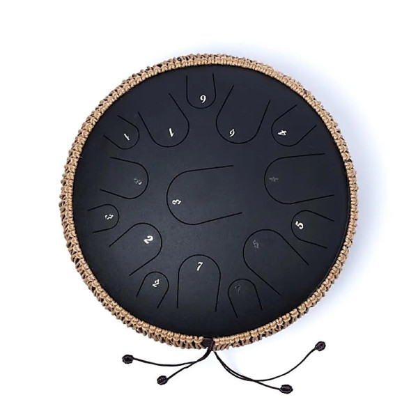 Hluru Tambour à languettes 15 notes fa＃-mineur Eolien -- ±36cm