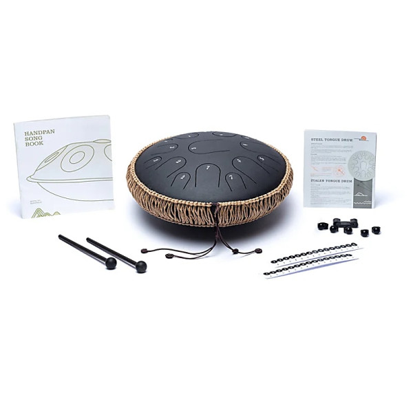 Hluru Tambour à languettes 15 notes fa＃-mineur Eolien -- ±36cm