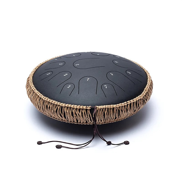 Hluru Tambour à languettes 15 notes fa＃-mineur Eolien -- ±36cm