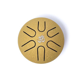 Hluru Mini Tambour à languette couleur or 6 notes La majeur -- ±7,5 cm