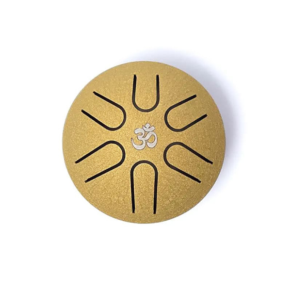 Hluru Mini Tambour à languette couleur or 6 notes La majeur -- ±7,5 cm