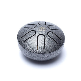 Hluru Mini Tambour à languette gris acier 6 notes La mineur -- ±7,5cm