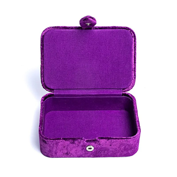 Coffret à bijoux / tarot velours violet avec galaxie  -- 11x15,5x5 cm