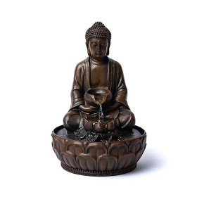 Fontaine d'eau offerte par le Bouddha  -- 19.5x19.5x29cm