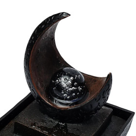 Fontaine d'eau lune -- 13,3x13,3x19,5 cm