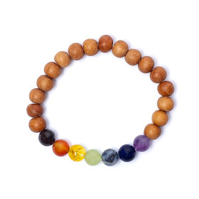 Bracelet chakra kadam élastique -- 0,8 cm