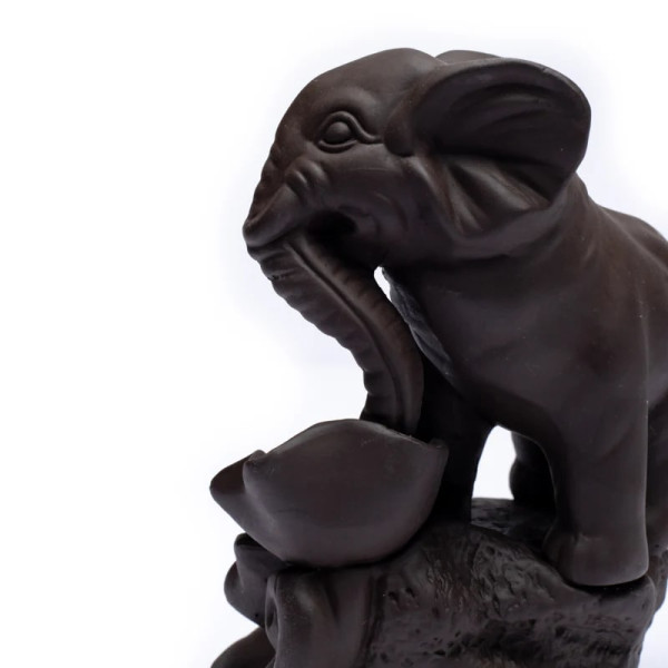 Brûle-encens à refoulement Elephant -- 12x9x17 cm