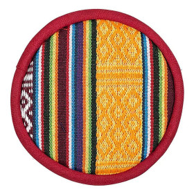 Coussin pour bol chantant tibétain design tribal -- 10.5 cm