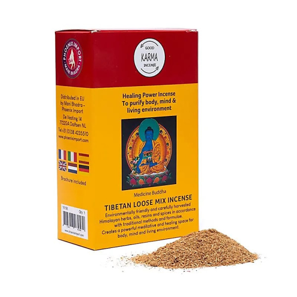 Poudre d'encens tibétain Augmentation du pouvoir de guérison -- ±130-140g
