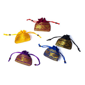 Pochette pendule brocart carrée collection 2 -- 8,5x8,5 cm