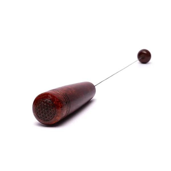 Bio-tensor bois de manguier Fleur de Vie -- 42 cm