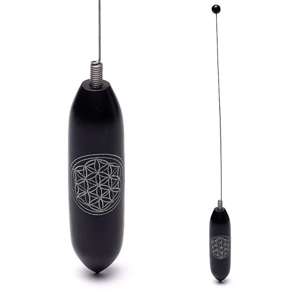 Bio-tensor pierre à savon avec Fleur de Vie -- 28-29 cm