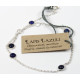 Bracelet pierres Lapis lazuli 4 mm - Argent 925