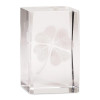 Bloc Cristal Hologramme trèfle quatre feuilles qualité AA