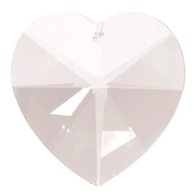 Cristal capteur de lumière en forme de coeur -- 5 cm