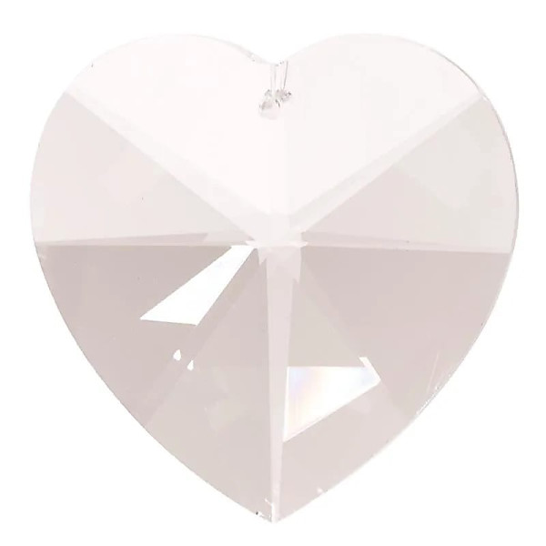 Cristal capteur de lumière en forme de coeur -- 5 cm