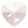 Cristal capteur de lumière en forme de coeur -- 5 cm