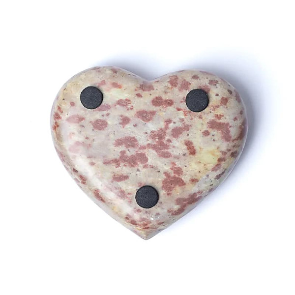 Bougeoir/brûle encens coeur pierre ollaire naturelle -- 9x11cm