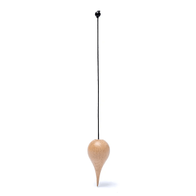 Pendule en bois en forme de gouttelette -- 6,5 cm