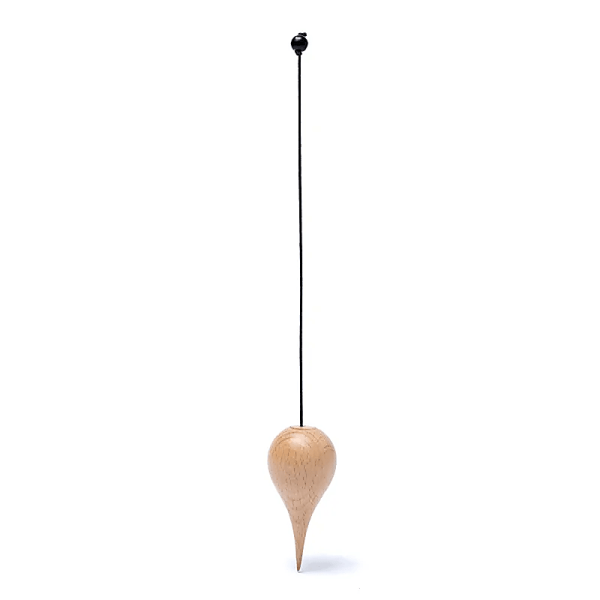 Pendule en bois en forme de gouttelette -- 6,5 cm