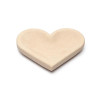 Plat en grès rose cœur -- 13x15x2,5 cm
