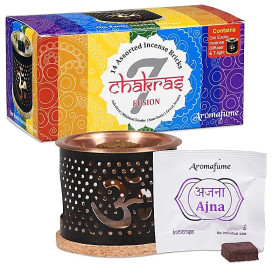 SET échantillons Aromafume Chakra:Diffuseur+briques d'encens --180 g