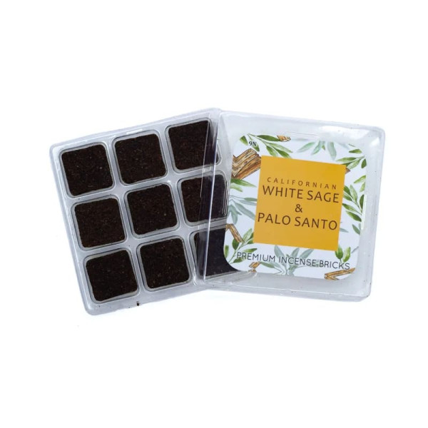 Aromafume briques d'encens Sauge blanche & Palo Santo -- 40g