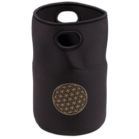 Bol chantant cristal note FA Fleur de vie + housse