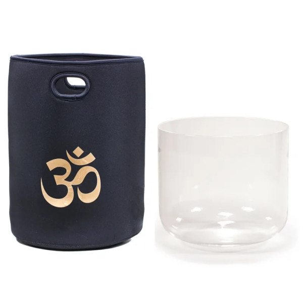 Sac om pour bols chantants en cristal et en métal -- 25cm