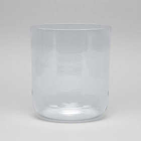 Bol chantant cristal clair note FA - 432 hz + sac -- 18cm