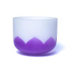 Bol chantant en cristal lotus 7ème chakra SI 432Hz -- 30cm