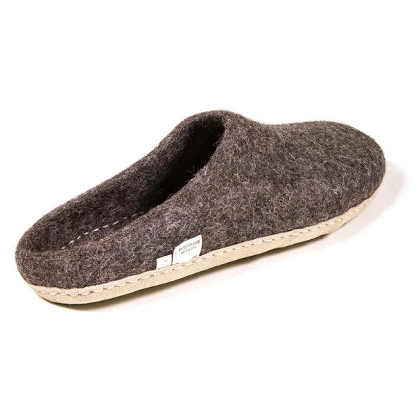 Mules de laine pointure 35/36 brun mélange --200g