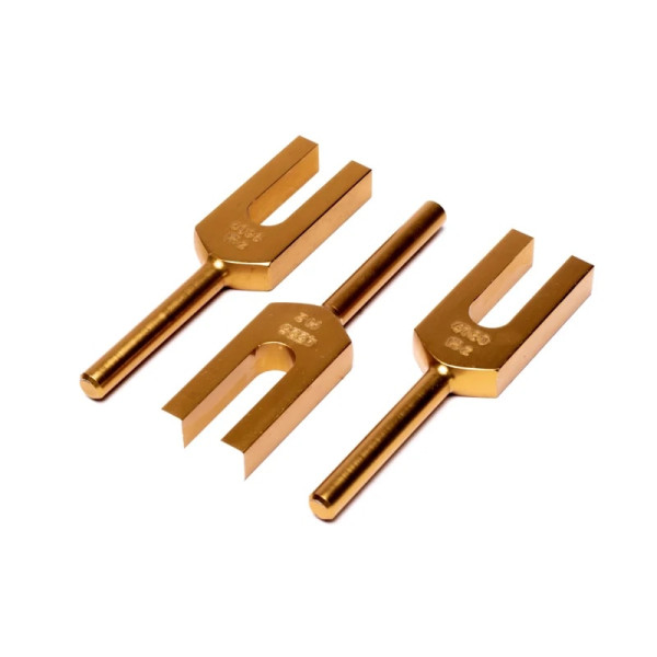 Diapasons des anges couleur or -- 7cm