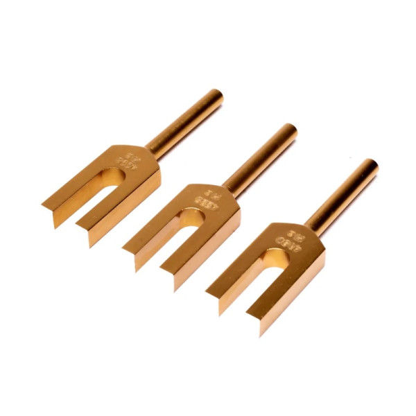 Diapasons des anges couleur or -- 7cm