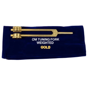 Diapason medium Om 136.10 Hz couleur or -- 11 cm