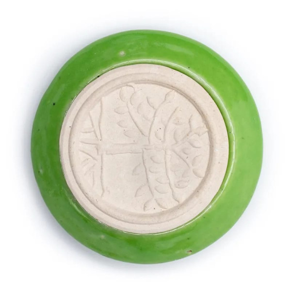 Diffuseur en pierre aromatique Arbre de vie vert -- 7.5cm