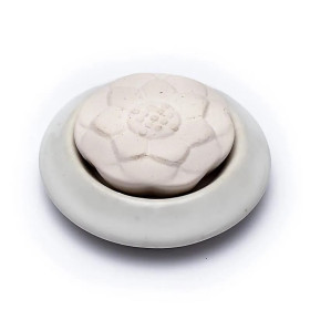 Diffuseur en pierre aromatique lotus blanche -- 7.5cm