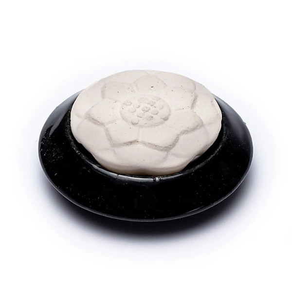 Diffuseur en pierre aromatique lotus noire -- 7.5cm