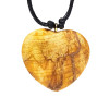 Collier coeur Palo Santo -- 4 cm