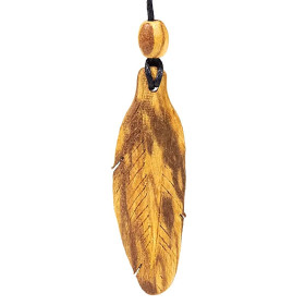 Collier de plumes Palo Santo petit -- 6 cm