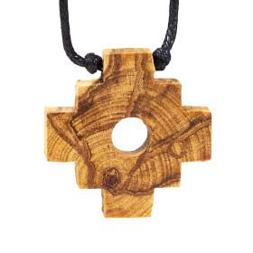 Collier Palo Santo Croix Inca Chakana -- 4 cm