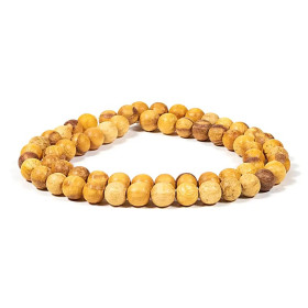 Collier Palo Santo élastique -- 0.8 cm