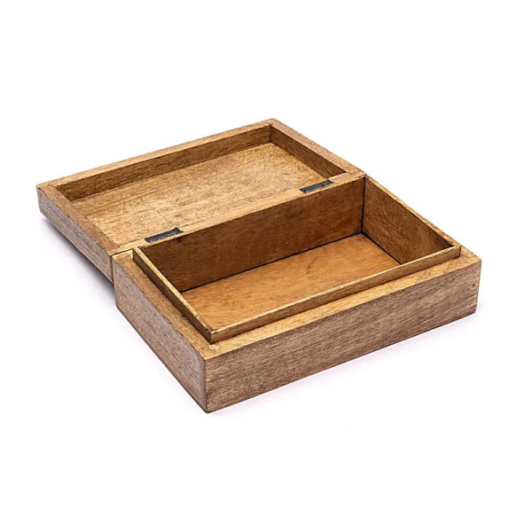 Boîte à bijoux impression Fleur de Vie -- 20x6x12,5cm