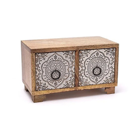 Petite commode impression mandala -- 24,5x12,5x15,5cm