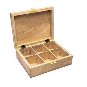 Boîte à thé Fleur de Vie -- 22x18x8cm