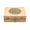 Boîte à thé Fleur de Vie -- 22x18x8cm